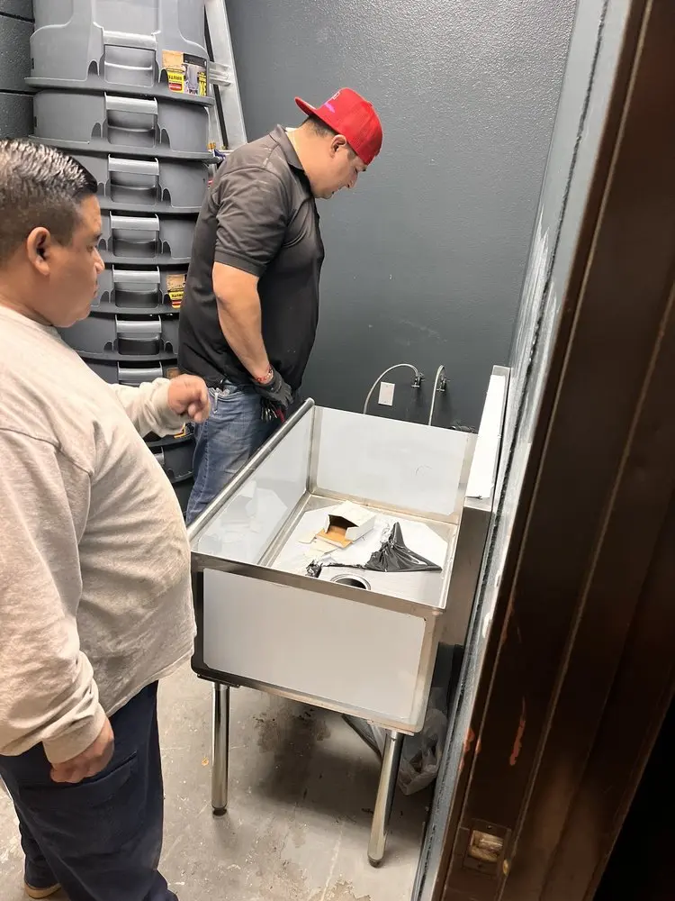 Commercial plumbing and sink installation in Newburg